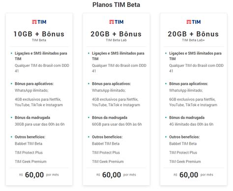 tim beta plano|tim beta entrar.